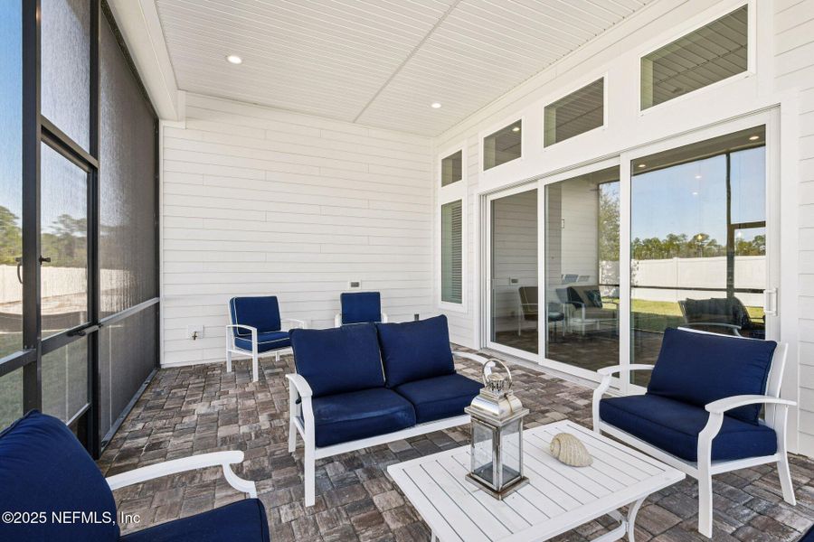 Exterior details and patio area of a home in Seabrook Village II, Ponte Vedra (Image 37). Exterior details and patio area of a home in Seabrook Village II, Ponte Vedra (Image 37).