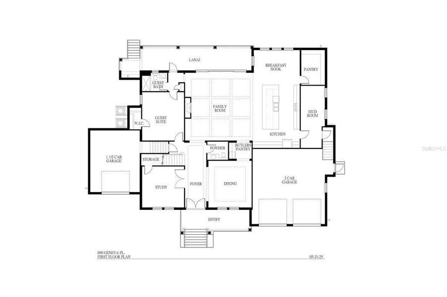 2D floor plan layout of this home in , Tampa, FL (Image 3).