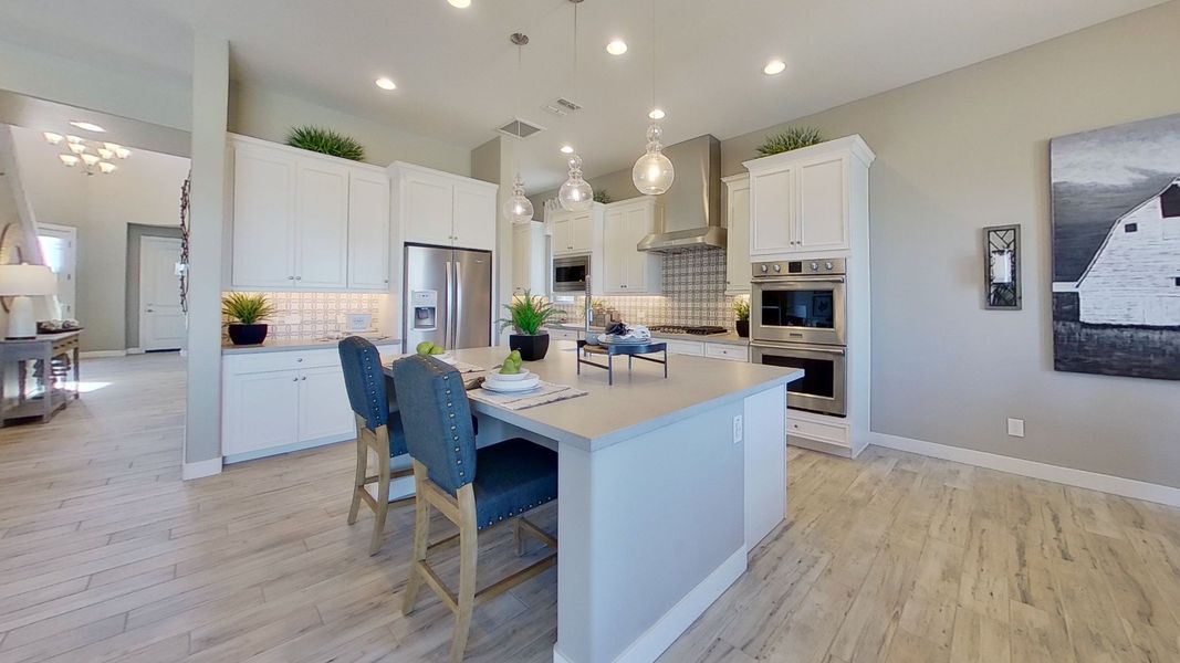 Furnished interior view inside a new home in Arroyo Seco - Hacienda, Buckeye (Image 16).