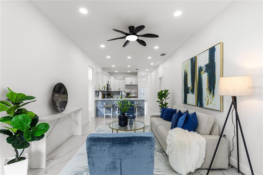 Furnished interior view inside a new home in , Tampa (Image 12).