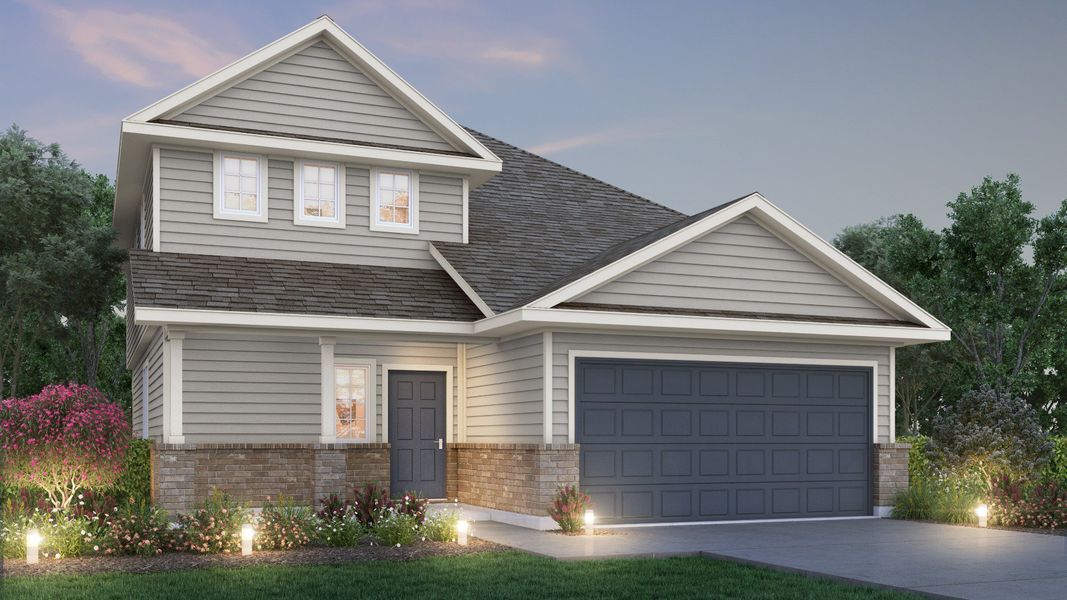 Representative exterior photo of a completed home built from the The Andria by Legend Homes in Cinco Lakes, San Antonio, TX (Image 22).