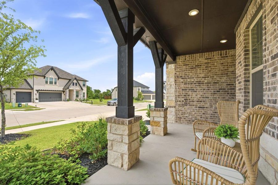 Better-than-new Princeton home with upgraded elevation, 3-car garage, covered porch, and inviting front landscaping. 905 Bluebell St is ready to stand out from nearby new construction.