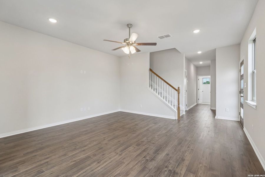 Spacious, unfurnished interior of a new home in Casinas at Gruene, New Braunfels (Image 26). Spacious, unfurnished interior of a new home in Casinas at Gruene, New Braunfels (Image 26).