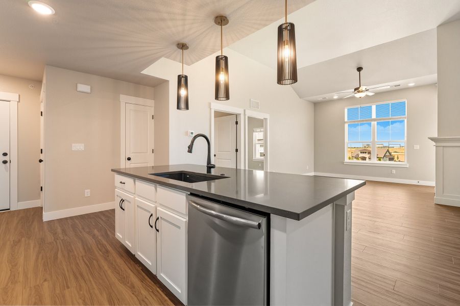 Representative furnished interior of a home built from the The Oxford by Landmark Homes in The Lakes at Centerra, Loveland (Image 2). Representative furnished interior of a home built from the The Oxford by Landmark Homes in The Lakes at Centerra, Loveland (Image 2).