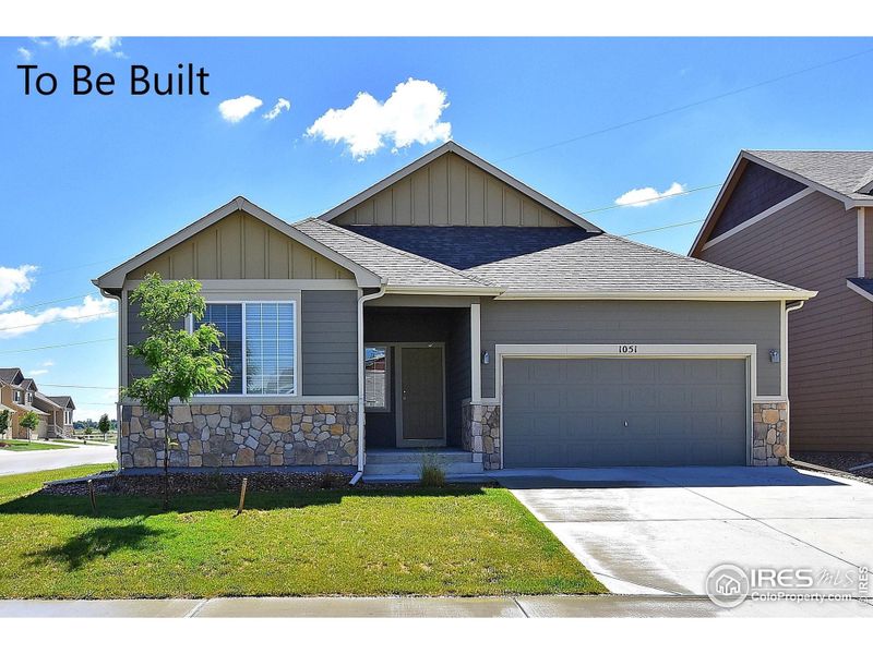 Front exterior of a new home in Union Colony West, Greeley, CO, highlighting curb appeal (Image 24).