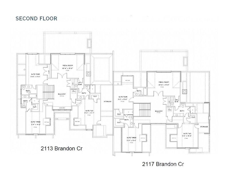 Second Level Floor Plan