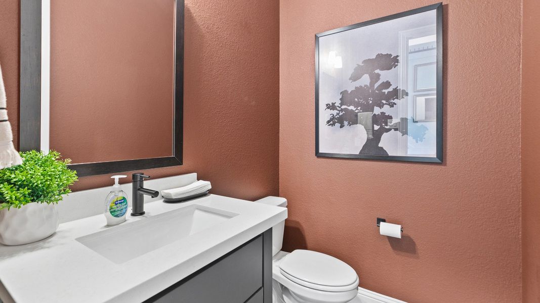 Representative furnished interior of a home built from the Mimosa by DRB Homes in Brookewater, Rosenberg (Image 11).