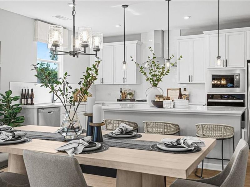 Furnished interior view inside a new home in Wehunt Meadows, Hoschton (Image 17).