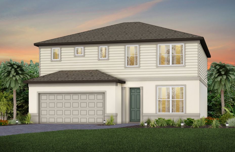 Representative exterior photo of a completed home built from the Tilden by Pulte Homes in Spencer Glen, Riverview, FL (Image 20).