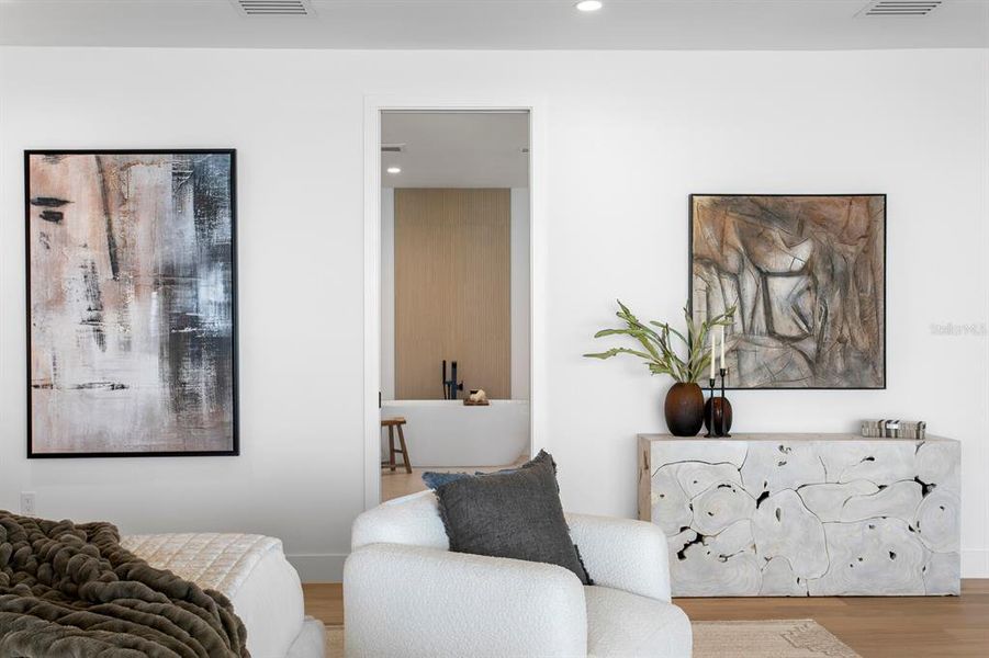 Furnished interior view inside a new home in , Tierra Verde (Image 40).