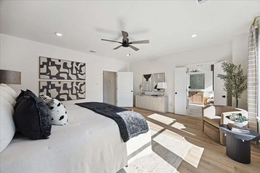 Furnished interior view inside a new home in Caywood Place, Houston (Image 6). Furnished interior view inside a new home in Caywood Place, Houston (Image 6).