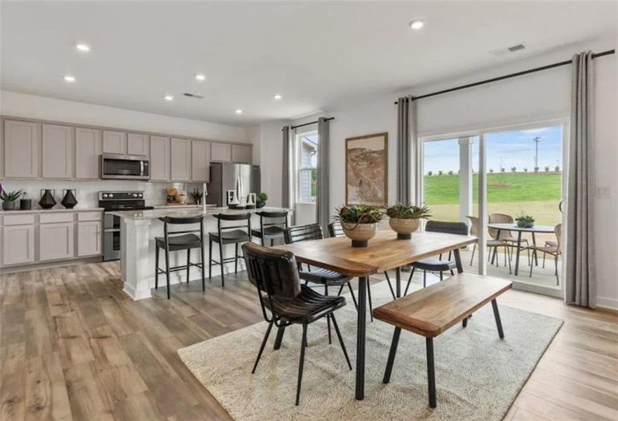 Furnished interior view inside a new home in Reserve at Gum Springs, Jefferson (Image 9).