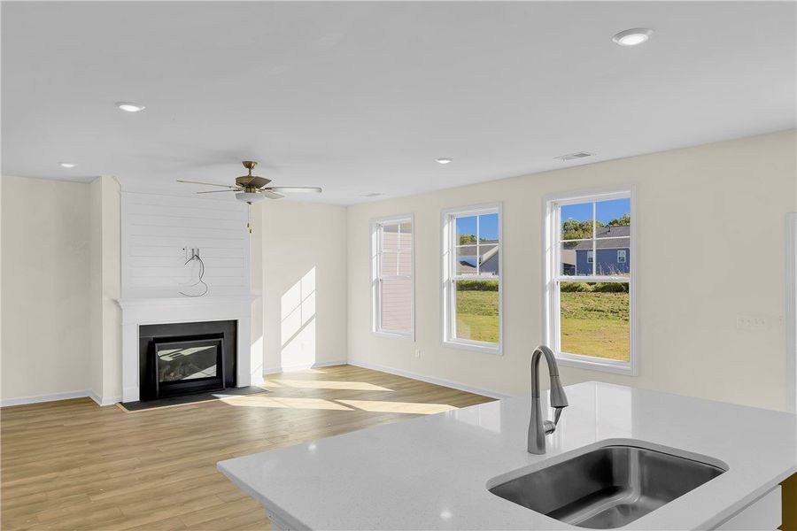 Furnished interior view inside a new home in Brownstone Park, Easley (Image 4).