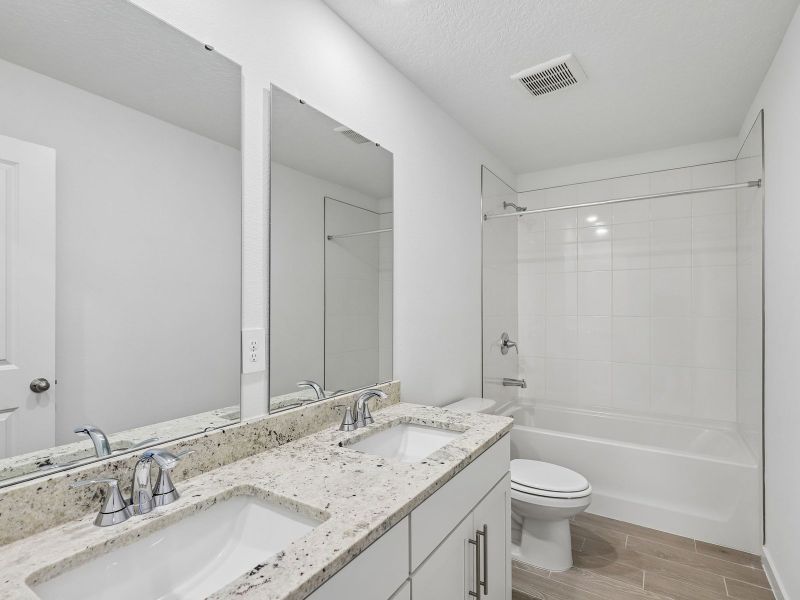 Furnished interior view inside a new home in The District at Oakleaf - The Commons, Middleburg (Image 8).