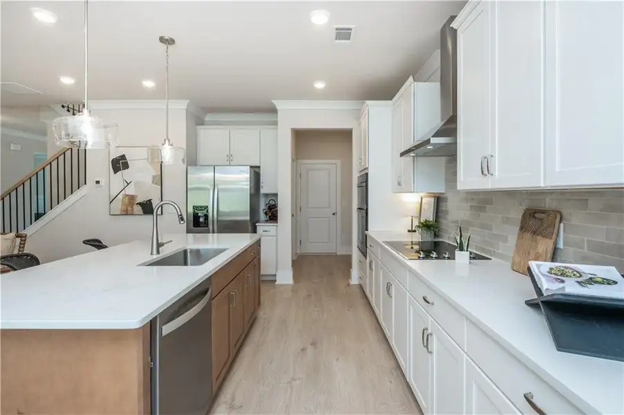 Furnished interior view inside a new home in , Flowery Branch (Image 36).
