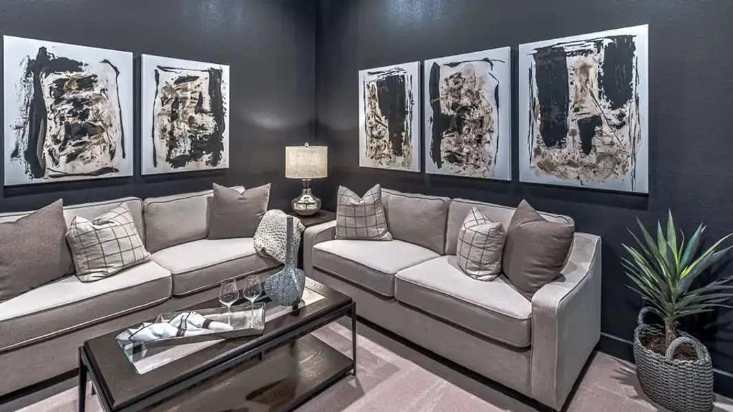 Furnished interior view inside a new home in Avalon at Cypress, Cypress (Image 12).