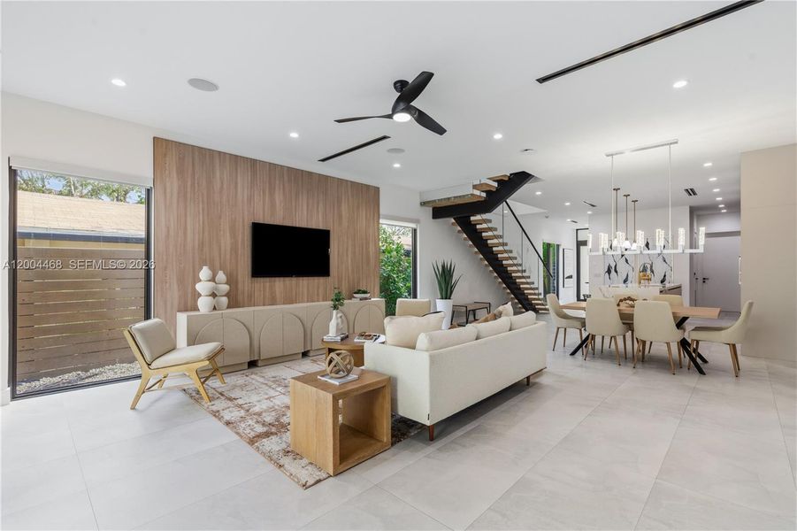 Furnished interior view inside a new home in , Fort Lauderdale (Image 5).