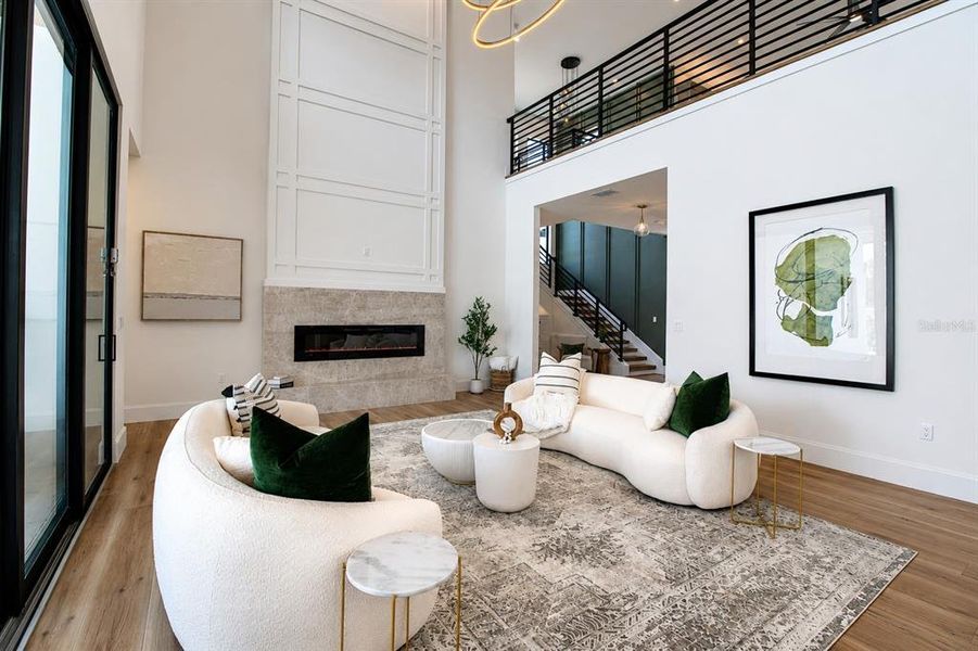 Furnished interior view inside a new home in , Sarasota (Image 46).