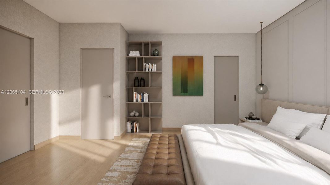 Furnished interior view inside a new home in , Coral Gables (Image 9).