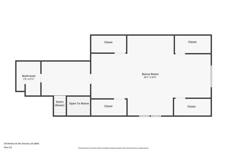 2D floor plan layout of this home in , Marietta, GA (Image 6). 2D floor plan layout of this home in , Marietta, GA (Image 6).