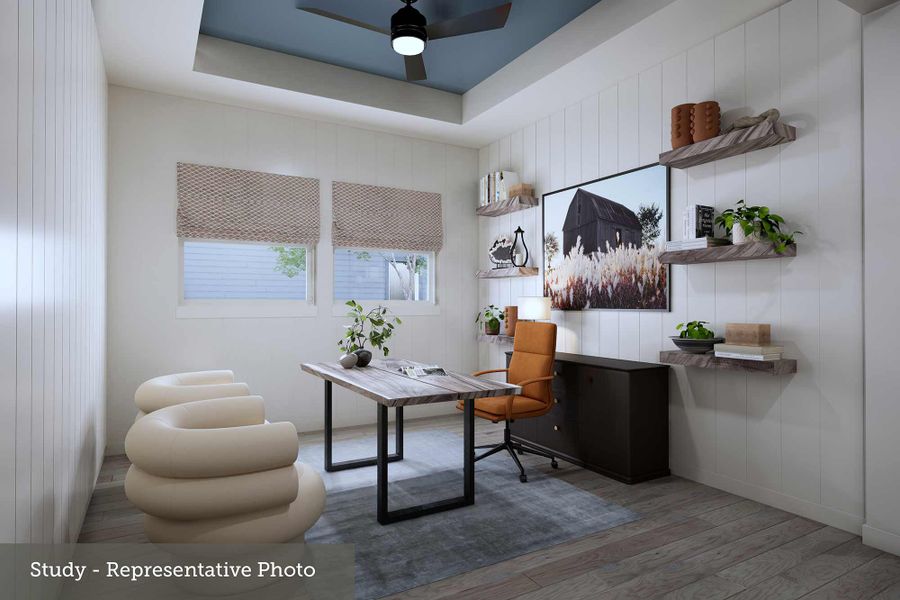 Furnished interior view inside a new home in Kresston - Enclave Collection, Montgomery (Image 4).