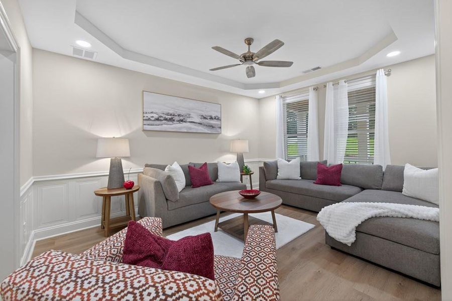 Furnished interior view inside a new home in , Oxford (Image 56).