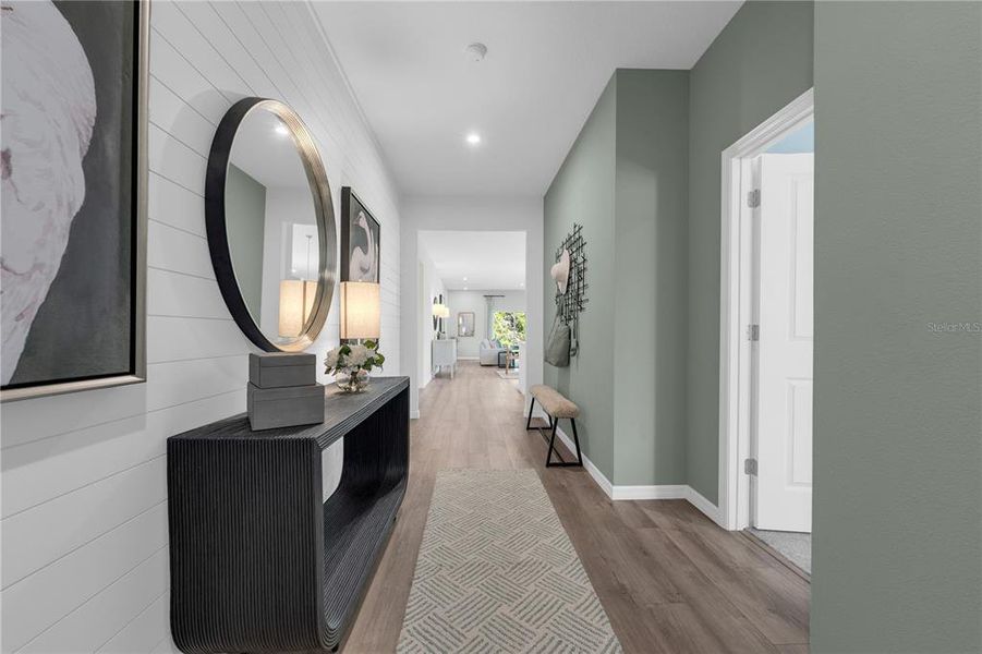 Furnished interior view inside a new home in Green Leaf, West Melbourne (Image 17).