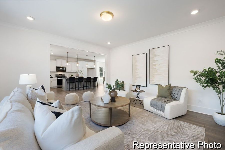Furnished interior view inside a new home in River Rock, Winston-Salem (Image 10).