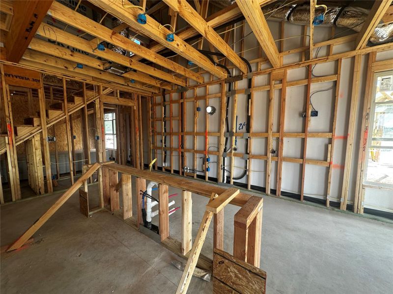 In-progress construction of a new home in Berry Creek Highlands, Georgetown, TX (Image 10).