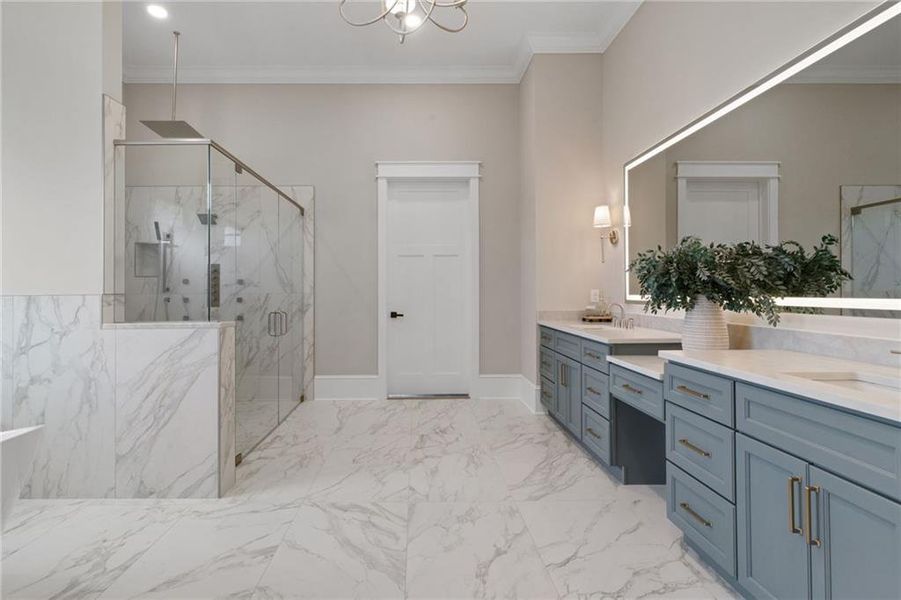 Furnished interior view inside a new home in , Canton (Image 36).
