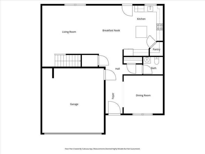 2D floor plan layout of this home in Emerald Oaks Estates, Rome, GA (Image 4).