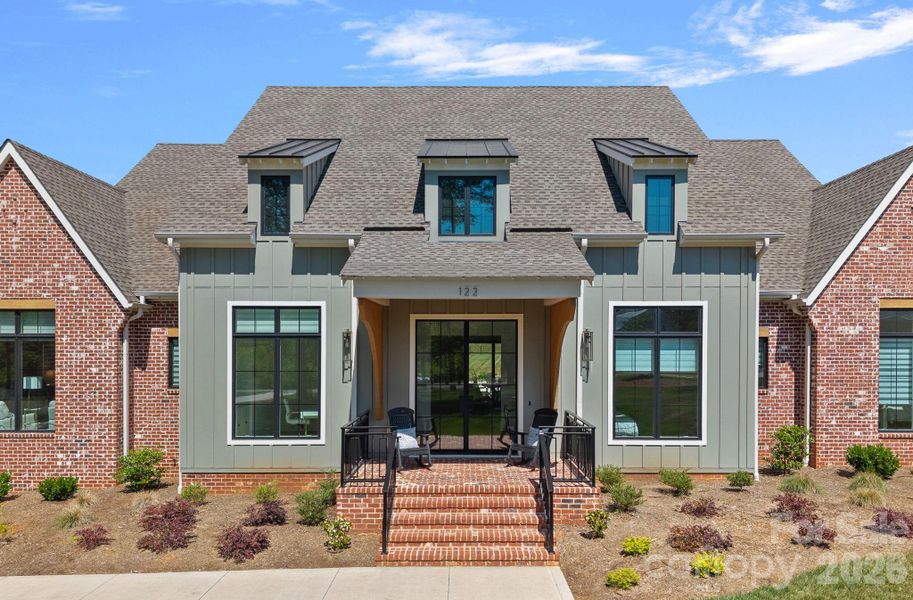 Front exterior of a new home in , Mooresville, NC, highlighting curb appeal (Image 24). Front exterior of a new home in , Mooresville, NC, highlighting curb appeal (Image 24).