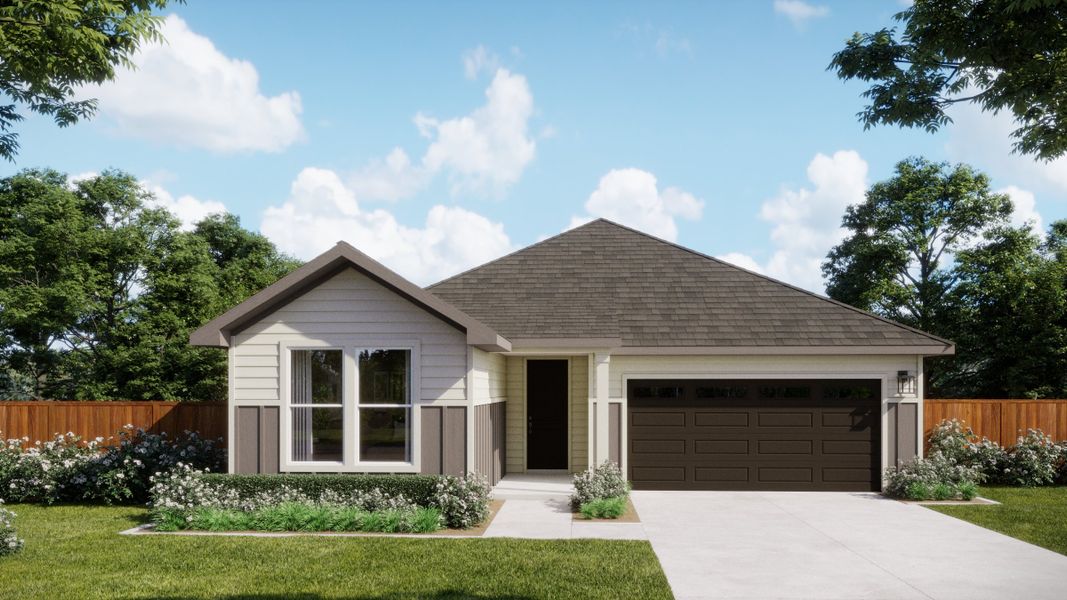 Representative exterior photo of a completed home built from the 4008 by Risewell Homes in Freedom at Anthem, Mountain City, TX (Image 3).