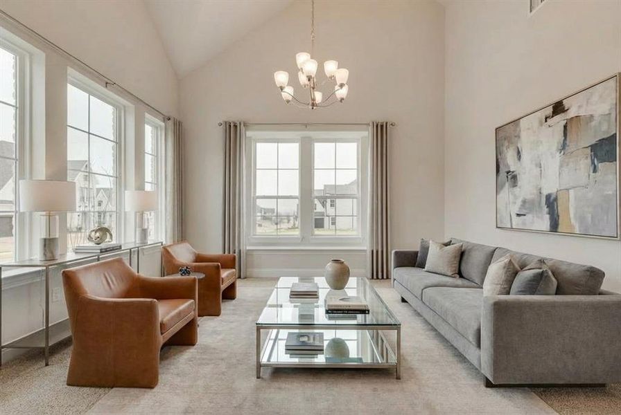 Furnished interior view inside a new home in Monterra, Fate (Image 11).