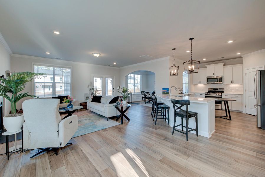 Furnished interior view inside a new home in Six Oaks, Summerville (Image 13). Furnished interior view inside a new home in Six Oaks, Summerville (Image 13).