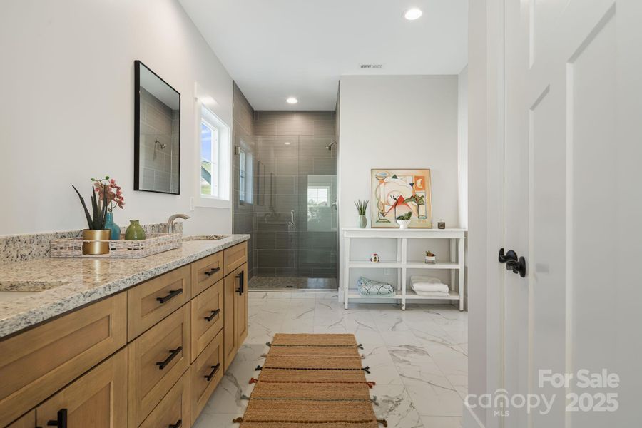 Furnished interior view inside a new home in , Weaverville (Image 27).