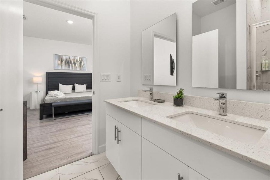 Furnished interior view inside a new home in , Davenport (Image 17).