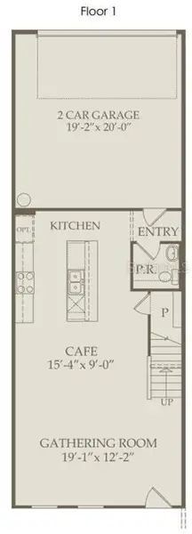 2D floor plan layout of this home in The Cove at Nona Sound, Orlando, FL (Image 2). 2D floor plan layout of this home in The Cove at Nona Sound, Orlando, FL (Image 2).