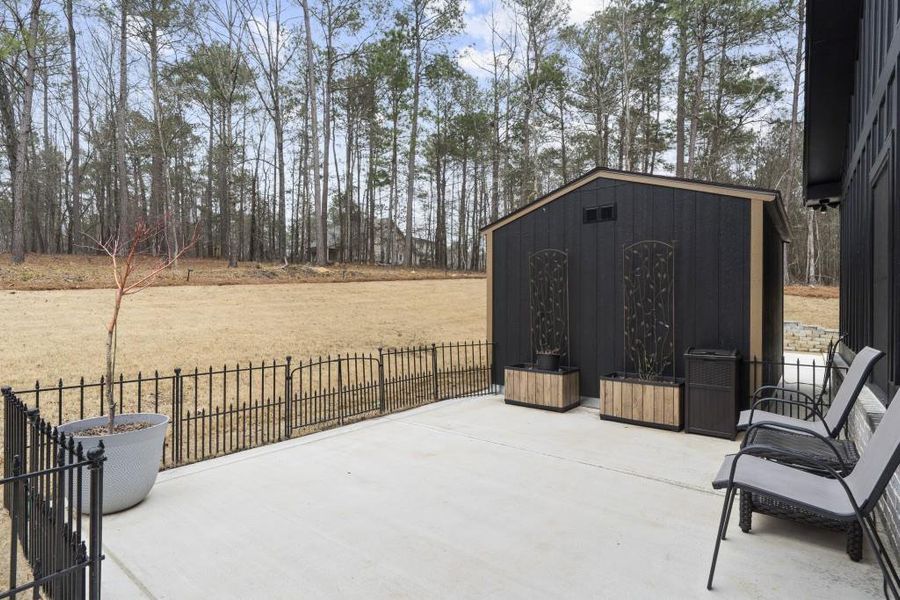 Exterior details and patio area of a home in , Buckhead (Image 4).