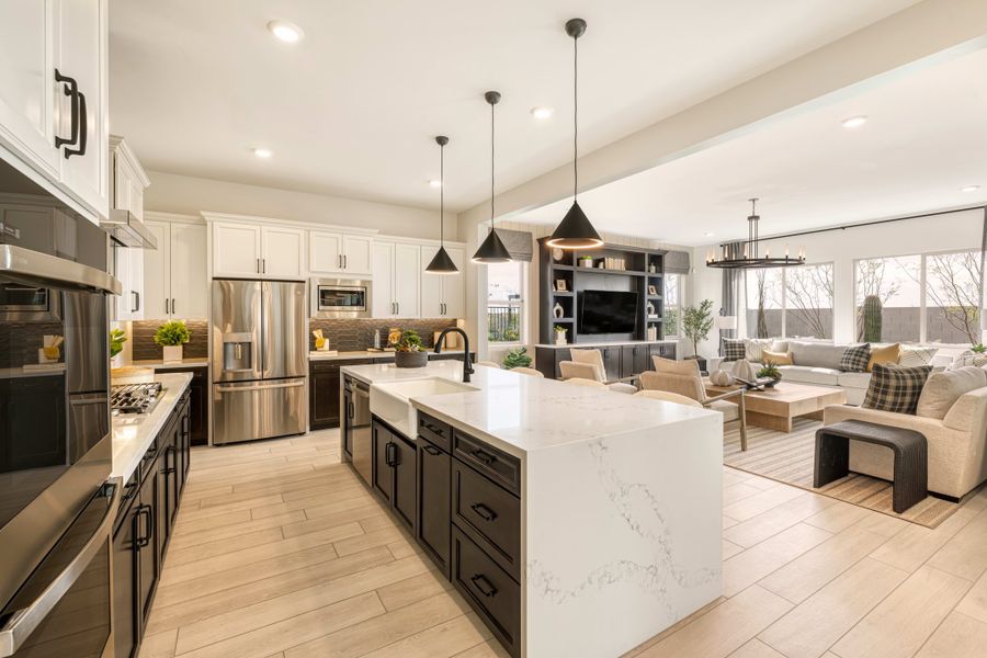 Representative furnished interior of a home built from the Safflower Plan 40-4 by Tri Pointe Homes in Soleo, San Tan Valley (Image 11).
