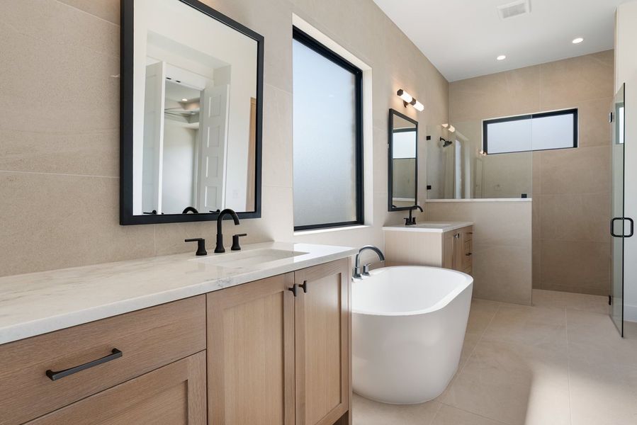 Furnished interior view inside a new home in Milky Way at River Place, Austin (Image 7).