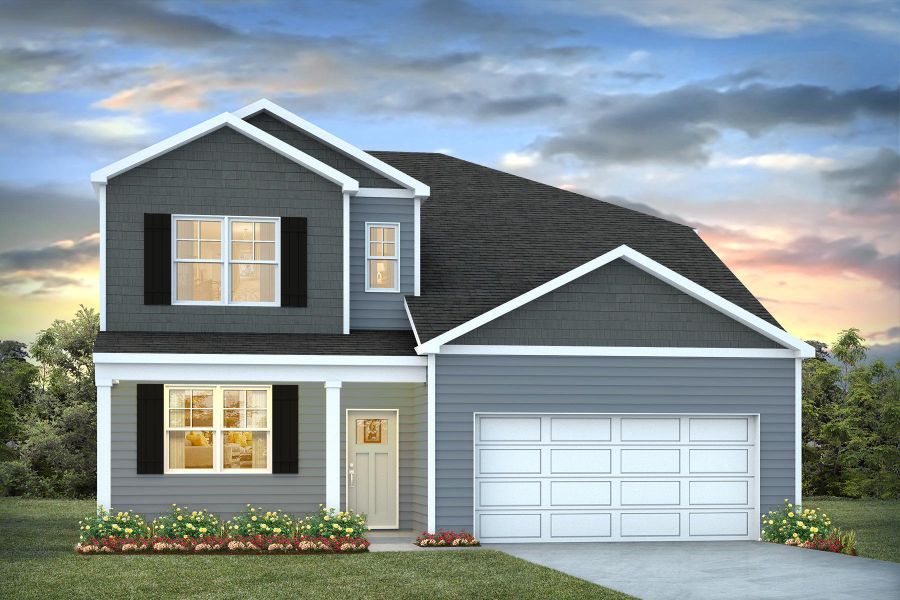 Front exterior of a new home in , Summerville, SC, highlighting curb appeal (Image 1). Front exterior of a new home in , Summerville, SC, highlighting curb appeal (Image 1).