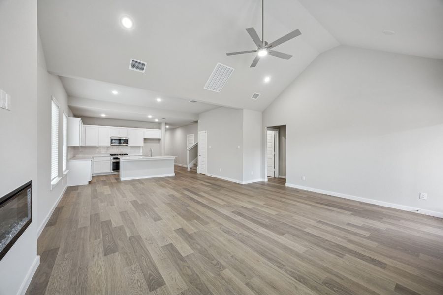 Open Floor Plan in the Stanley II home plan by Trophy Signature Homes – REPRESENTATIVE PHOTO