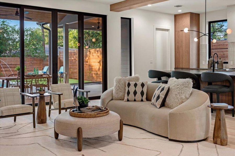 Furnished interior view inside a new home in , Austin (Image 12).