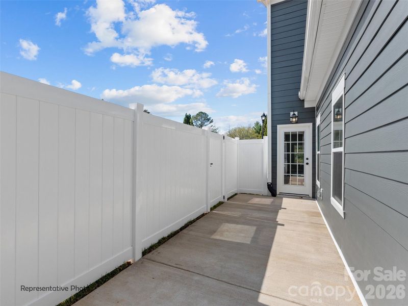 Exterior details and patio area of a home in , Asheville (Image 22).