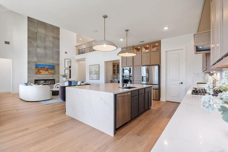 Furnished interior view inside a new home in Friendswood Trails, Friendswood (Image 6).
