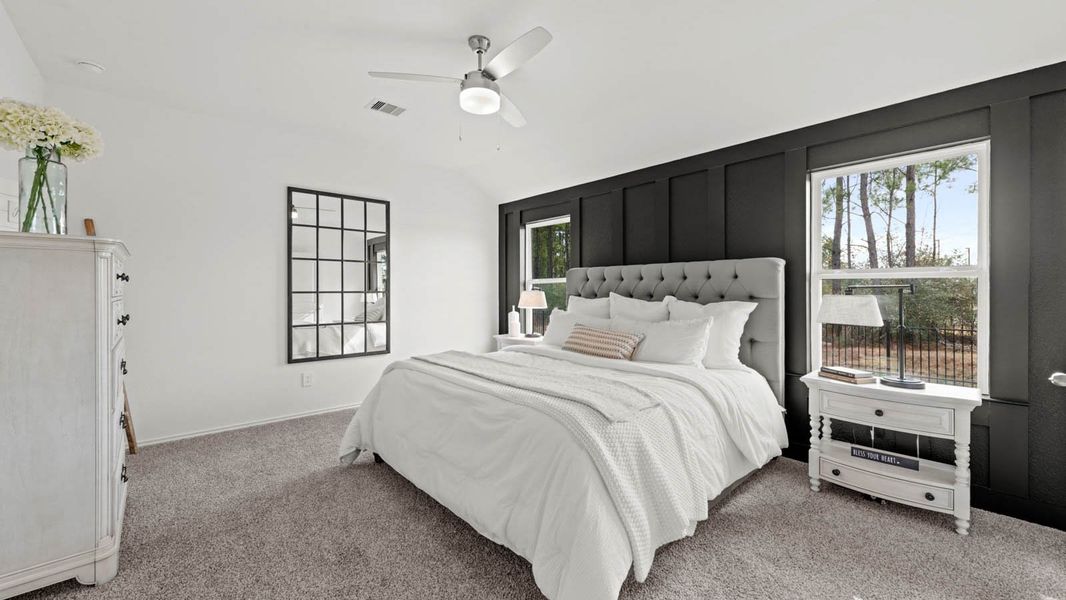 Furnished interior view inside a new home in Porters Mill, New Caney (Image 11).