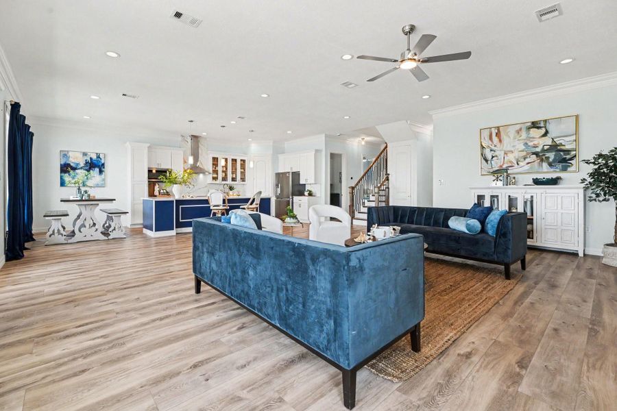Furnished interior view inside a new home in , Galveston (Image 14).