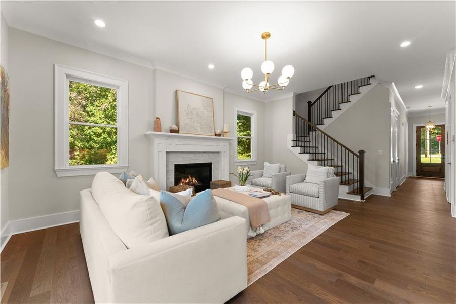 Furnished interior view inside a new home in , Gainesville (Image 9).