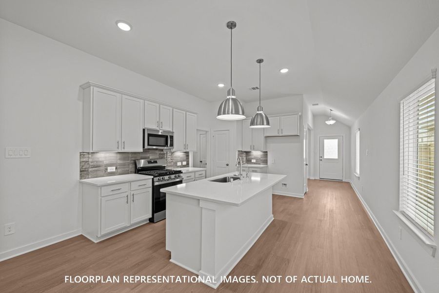 Furnished interior view inside a new home in Sorella, Tomball (Image 8).